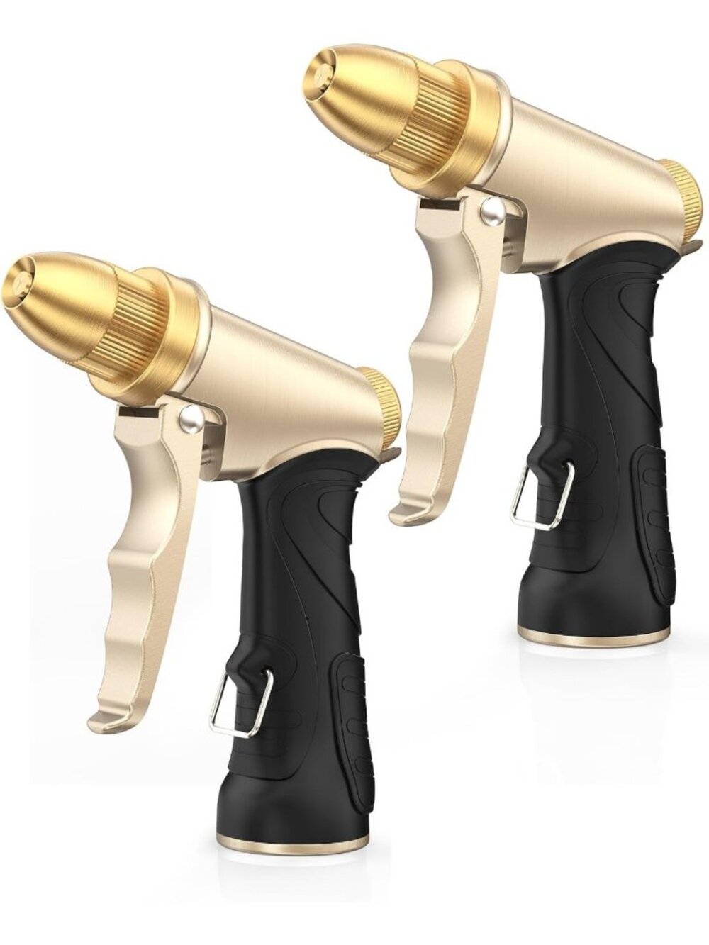 Heavy Duty Metal Garden Hose Nozzle - Adjustable Spray Patterns for Watering